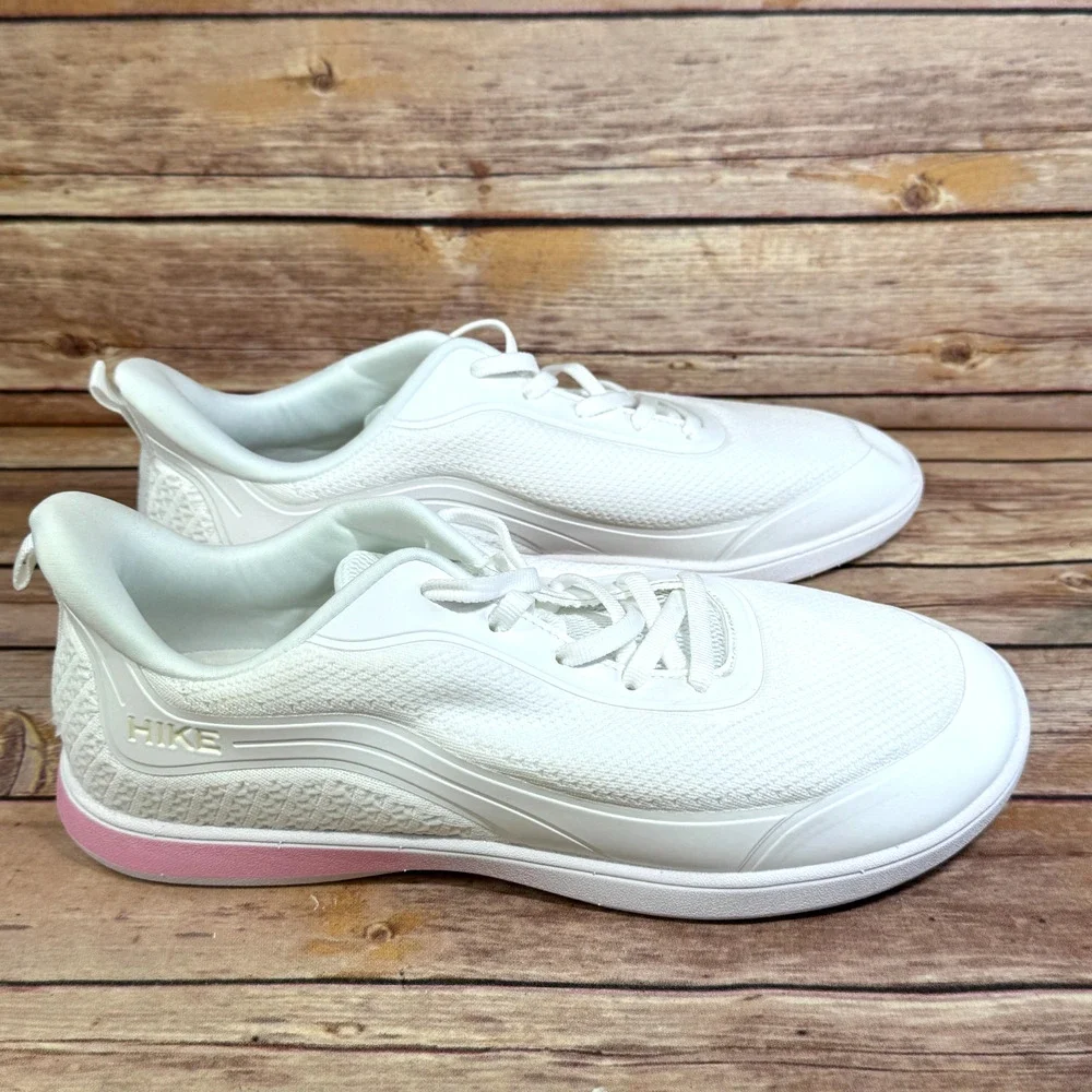 NWOB Hike Footwear HF Wave White Pink Pain Free Walk Shoes Barefoot Sneakers 10